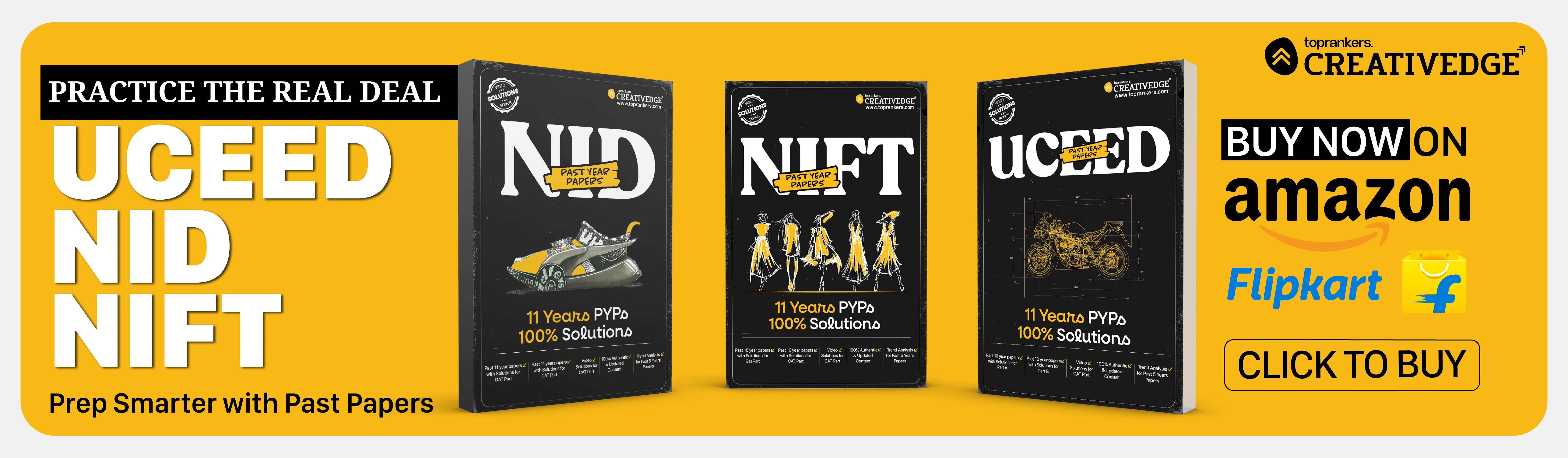 NID, NIFT & UCEED exam preparation books