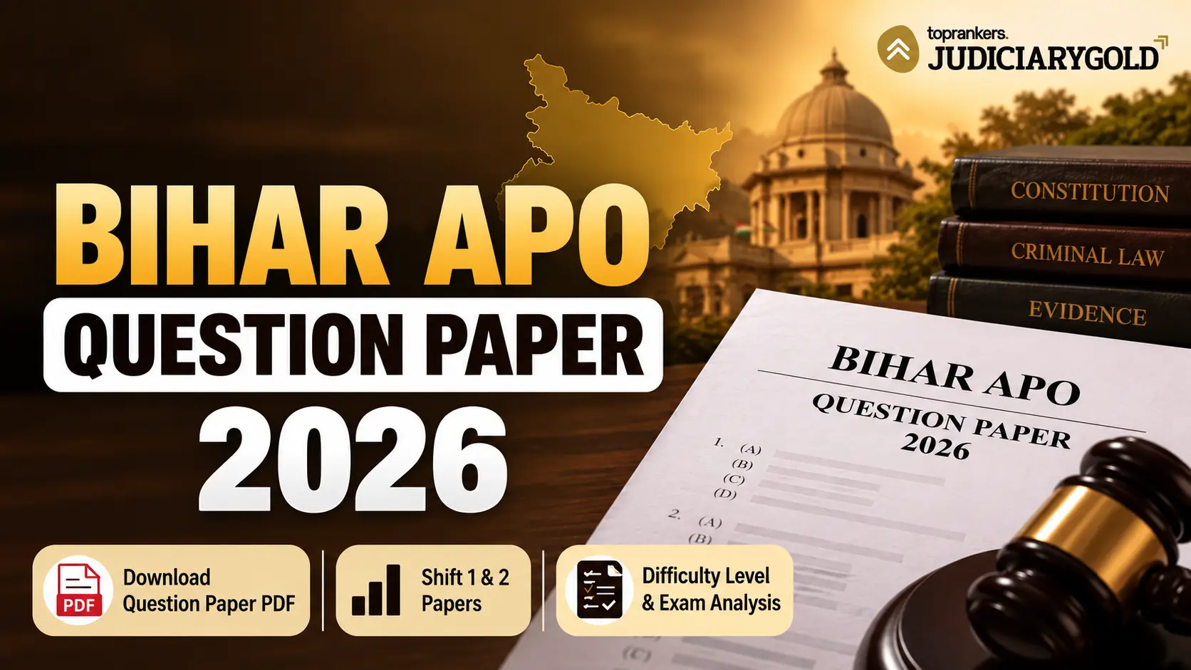 Bihar APO Question Paper 2026