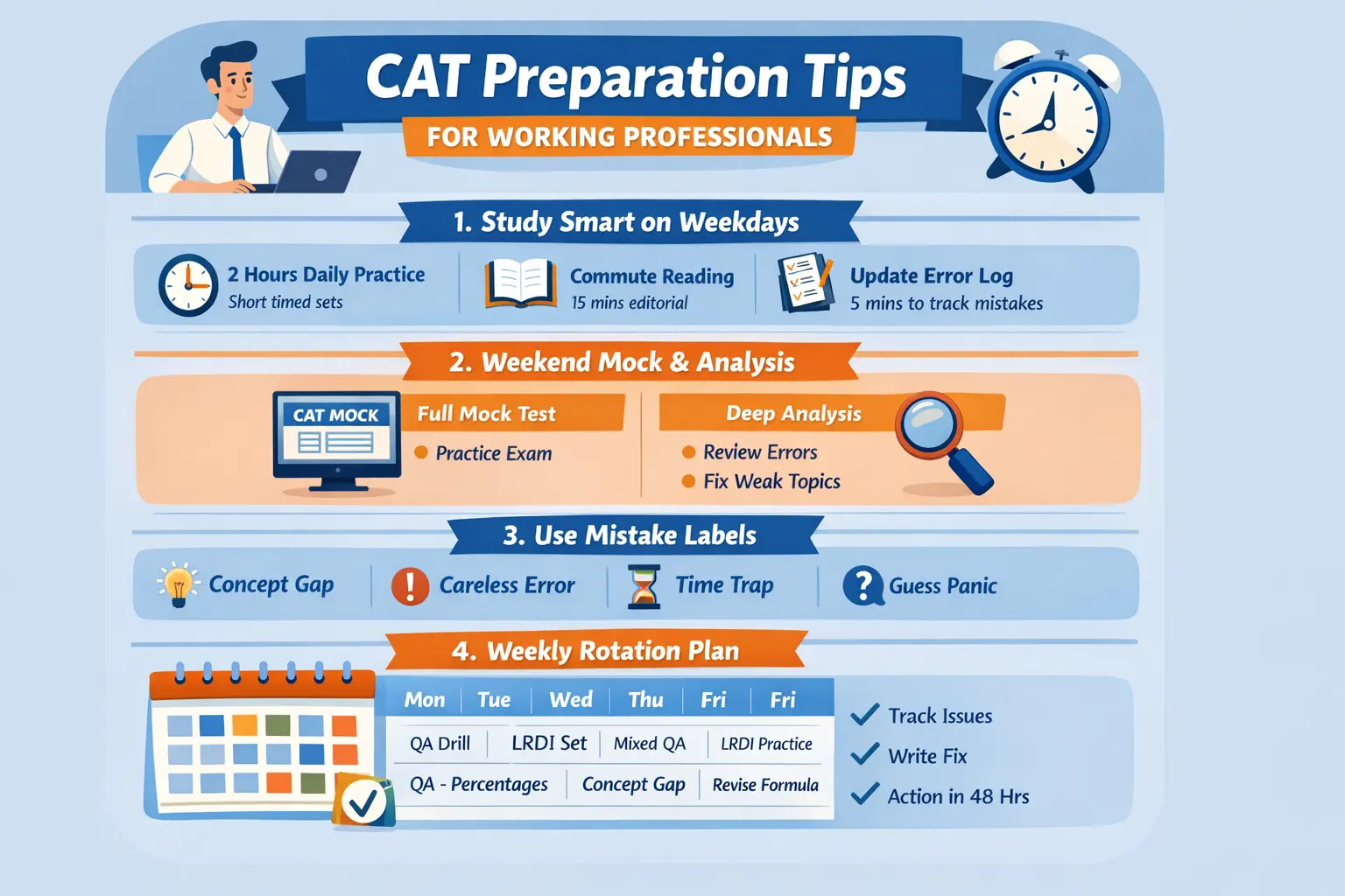 CAT Preparation Tips for Working Professionals”