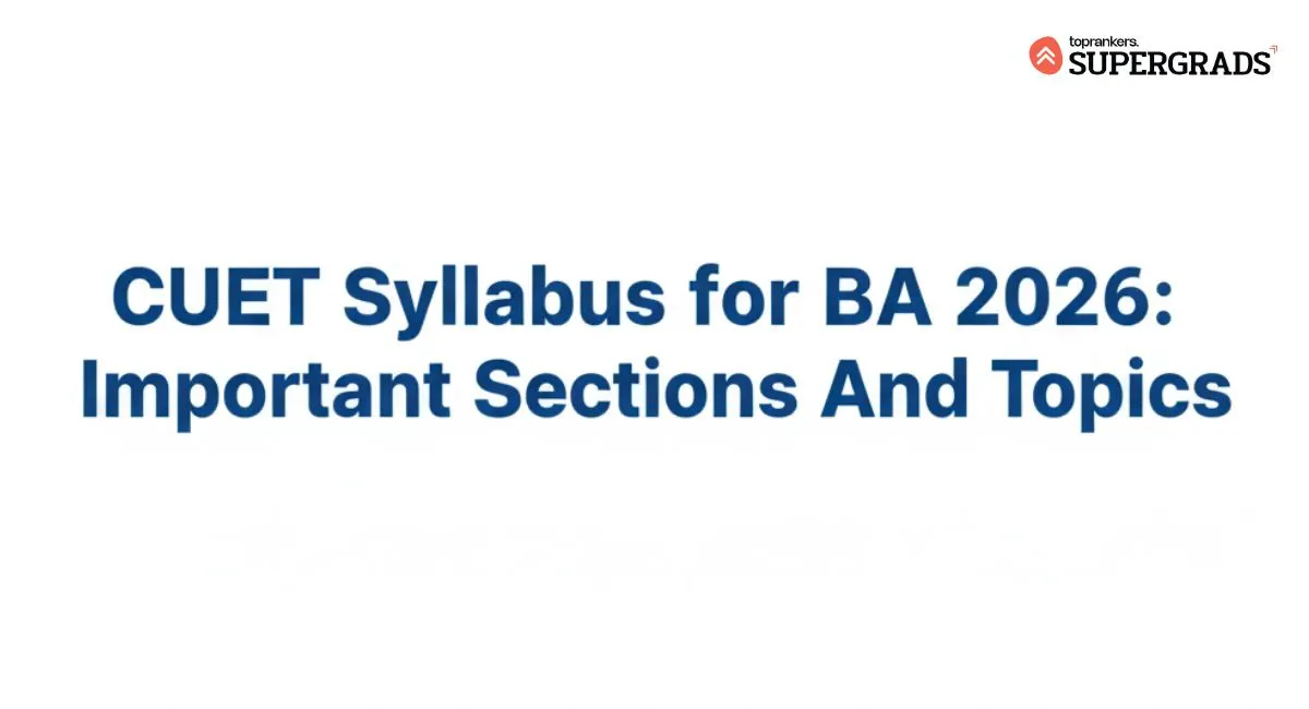 cuet syllabus for bachelor of arts
