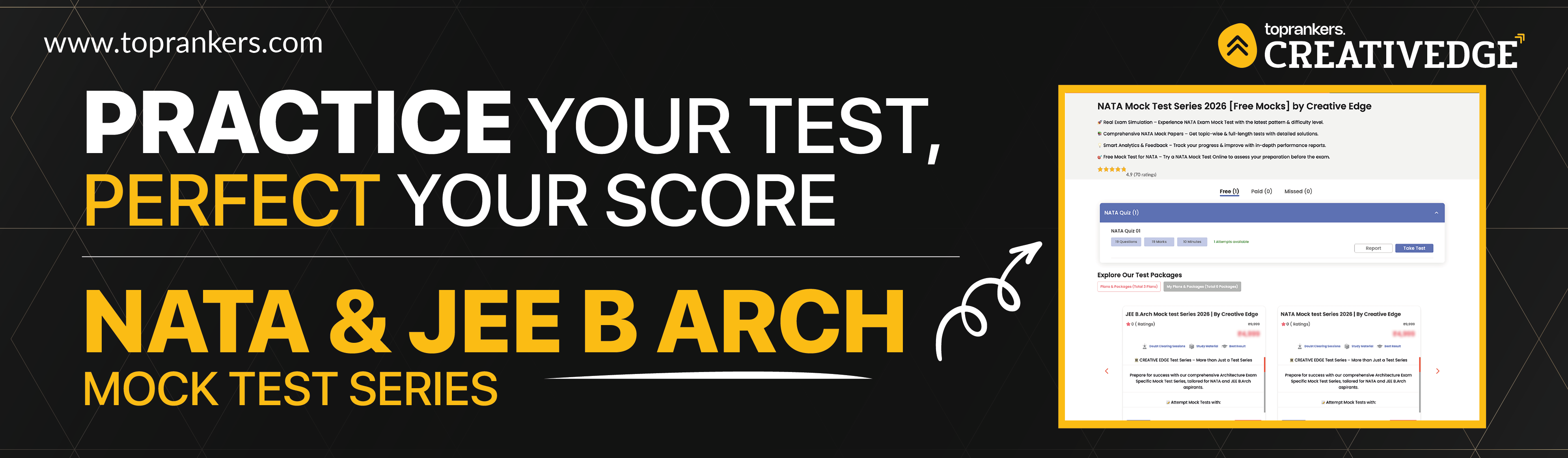 NATA & JEE B.Arch FREE Mock Tests