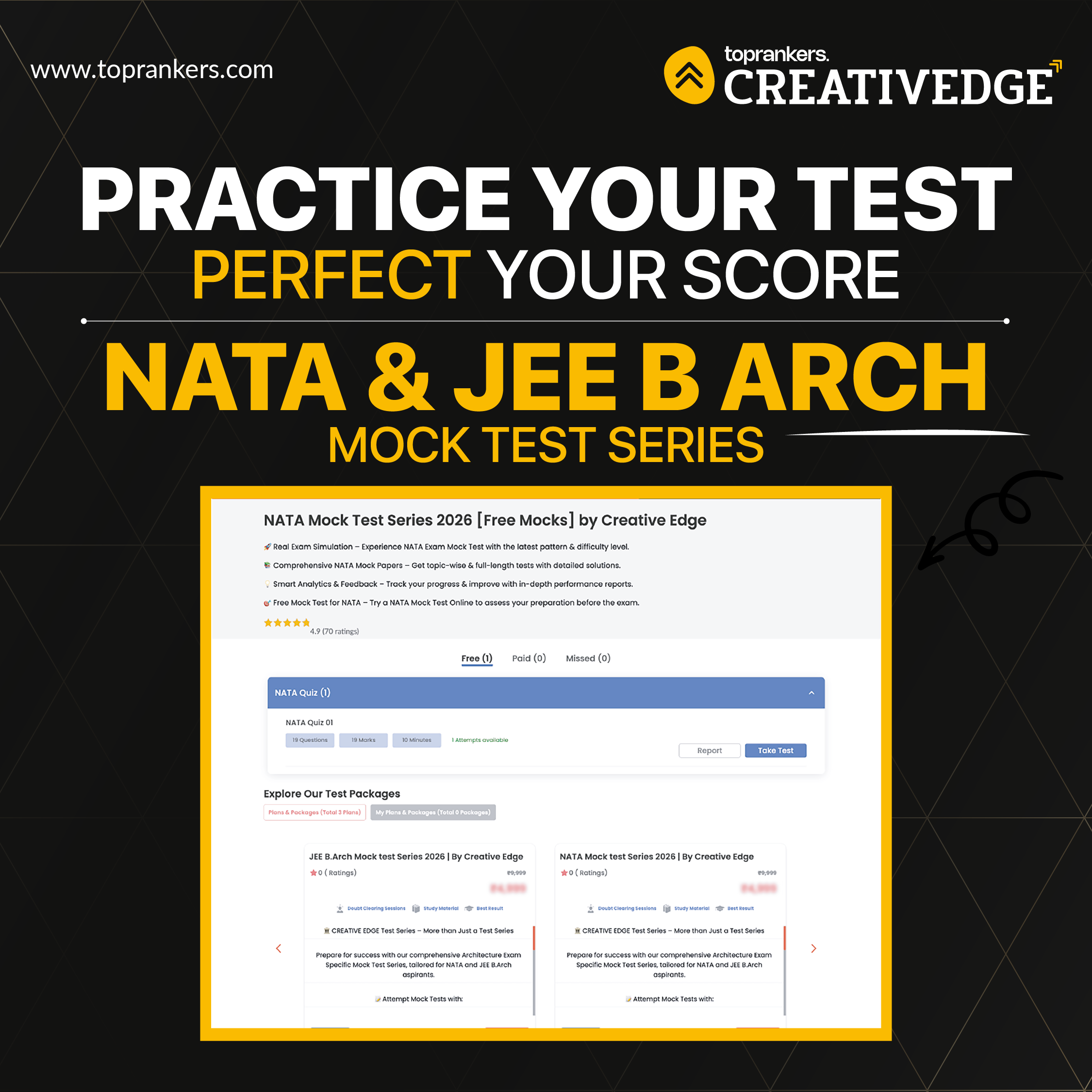  NATA & JEE B.Arch FREE Mock Tests