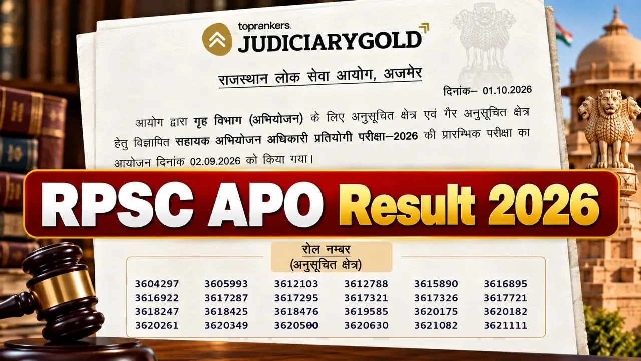 Rajasthan APO Recruitment