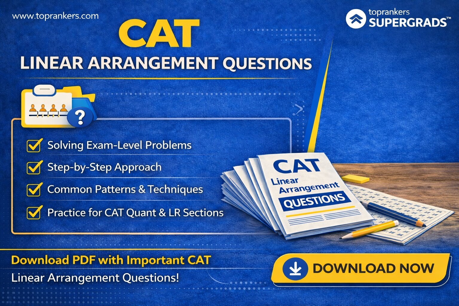 Linear Arrangement Questions for CAT”