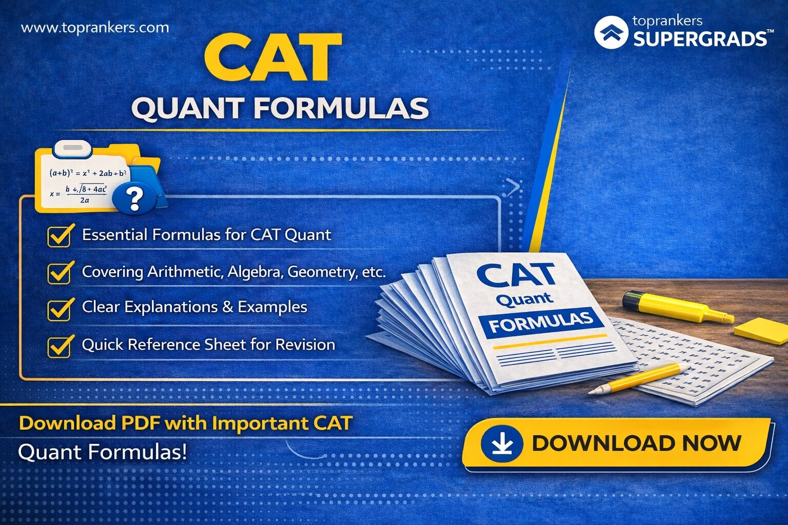 CAT Quant Formulas”