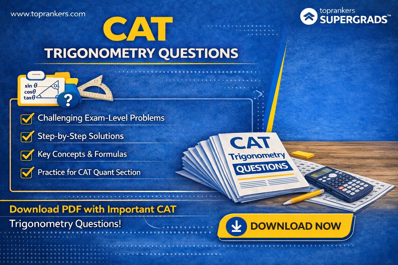 CAT Trignometry Questions”