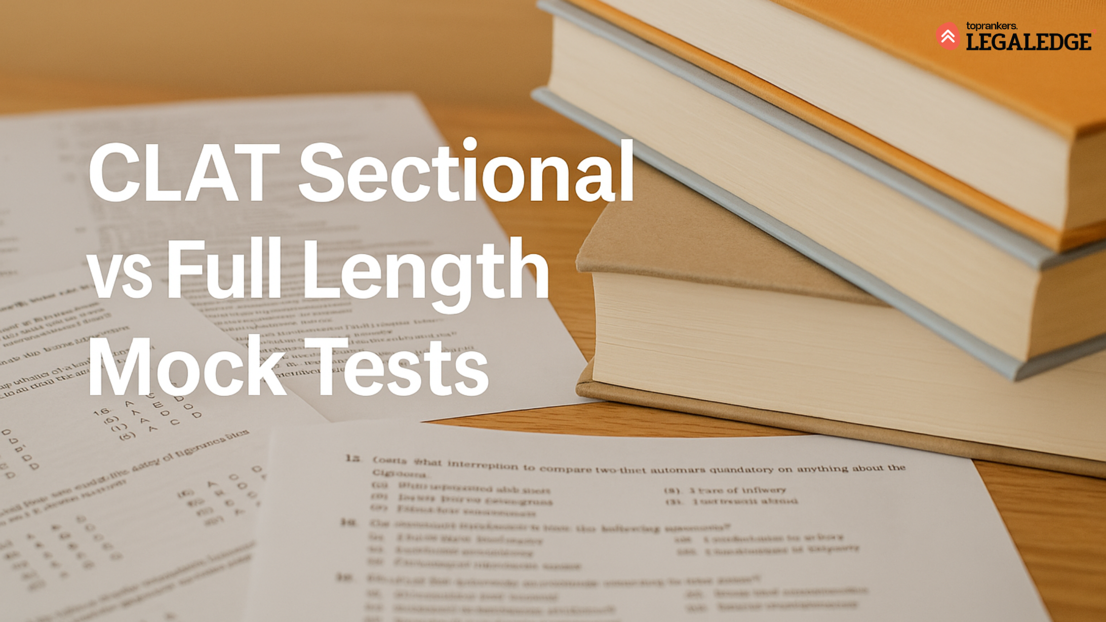 CLAT sectional vs full length vs full length mock tests