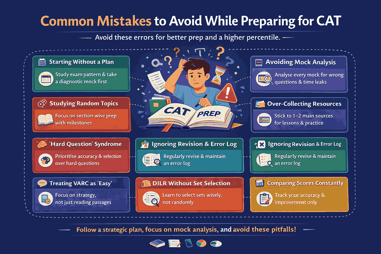 Mistakes to Avoid While Preparing for CAT”