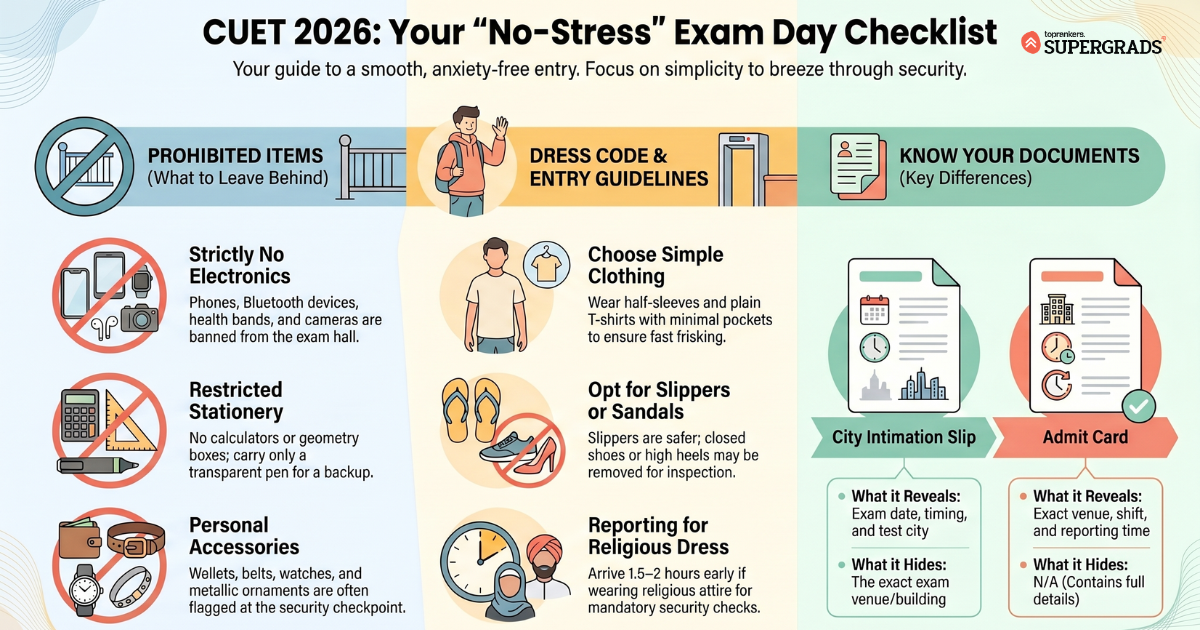  cuet exam day guidelines