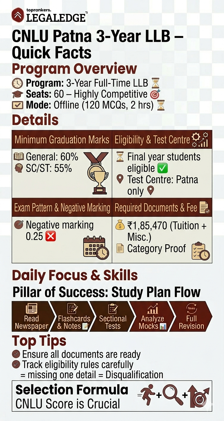CNLU Patna 3 Year LLB Program