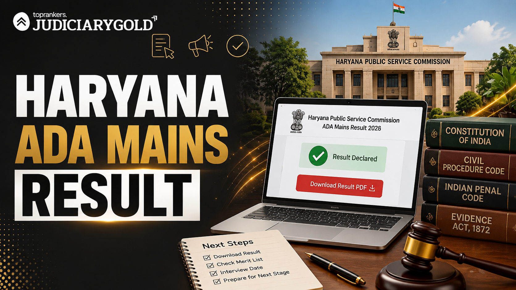Haryana ADA Mains Result 2026