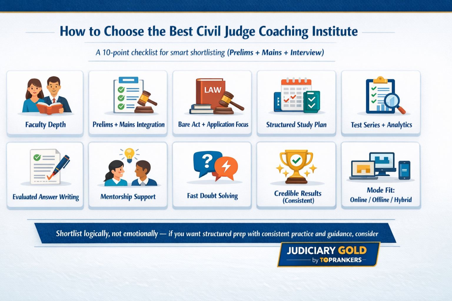 How Do I Choose the Best Civil Judge Coaching Institute for My Preparation Needs”