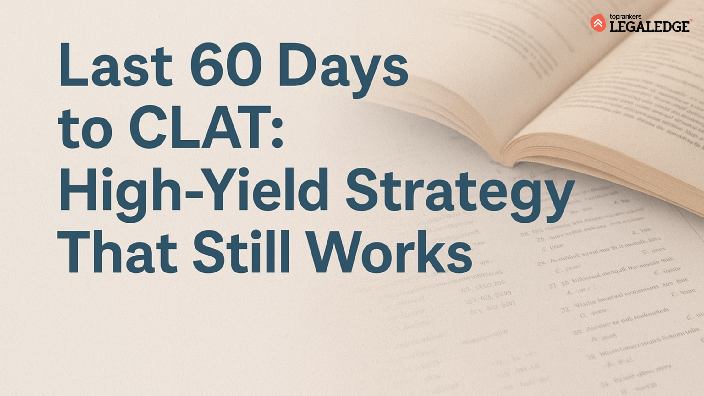 How to prepare for CLAT in 60 days