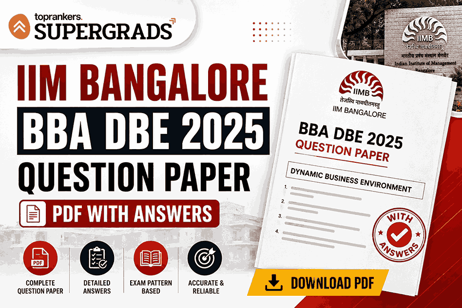IIM Bangalore BBA DBE 2025 Question Paper