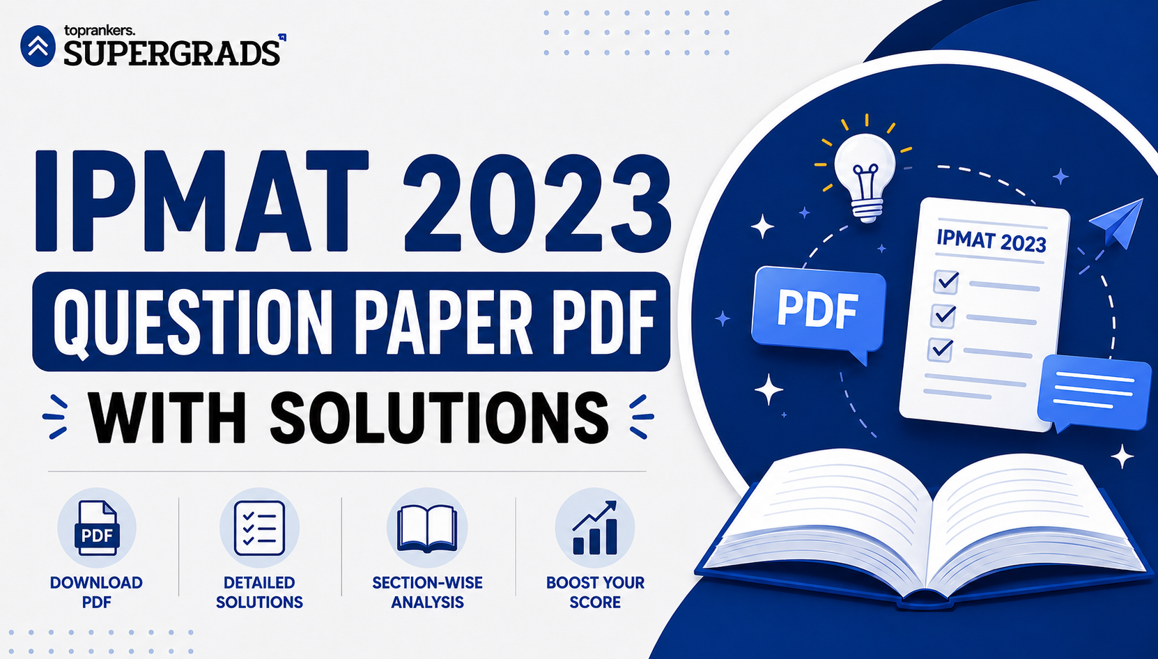 IPMAT 2023 Question Paper PDF