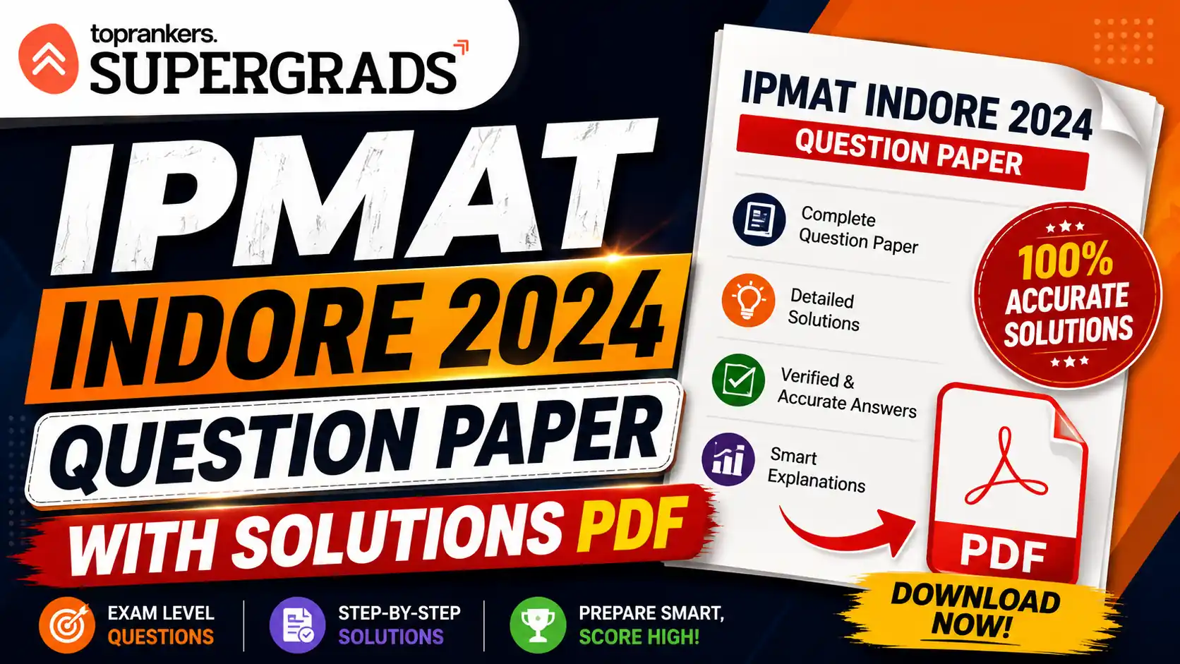 IPMAT Indore 2024 Question paper with solutions