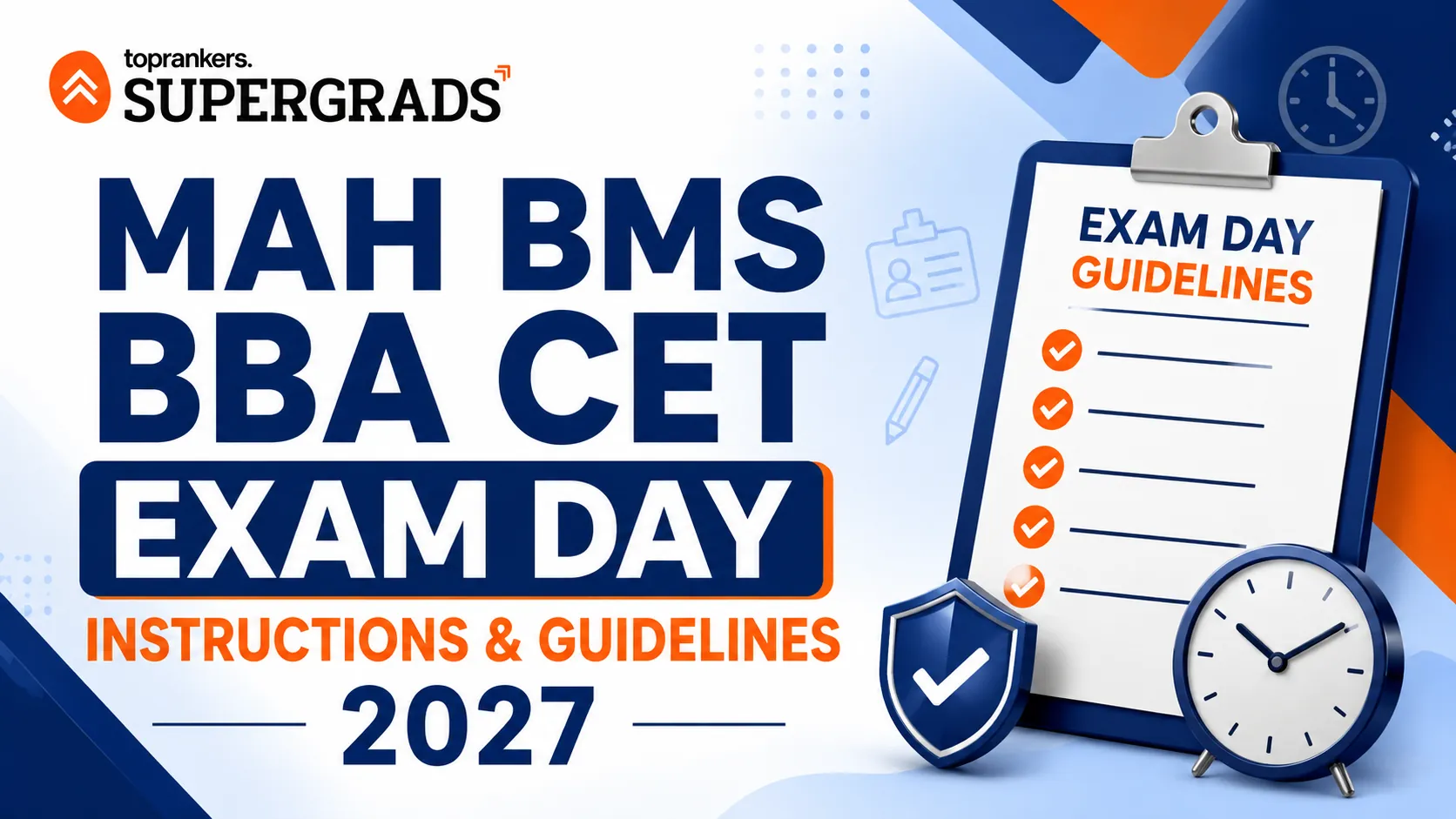 MAH BMS BBA CET exam day instructions