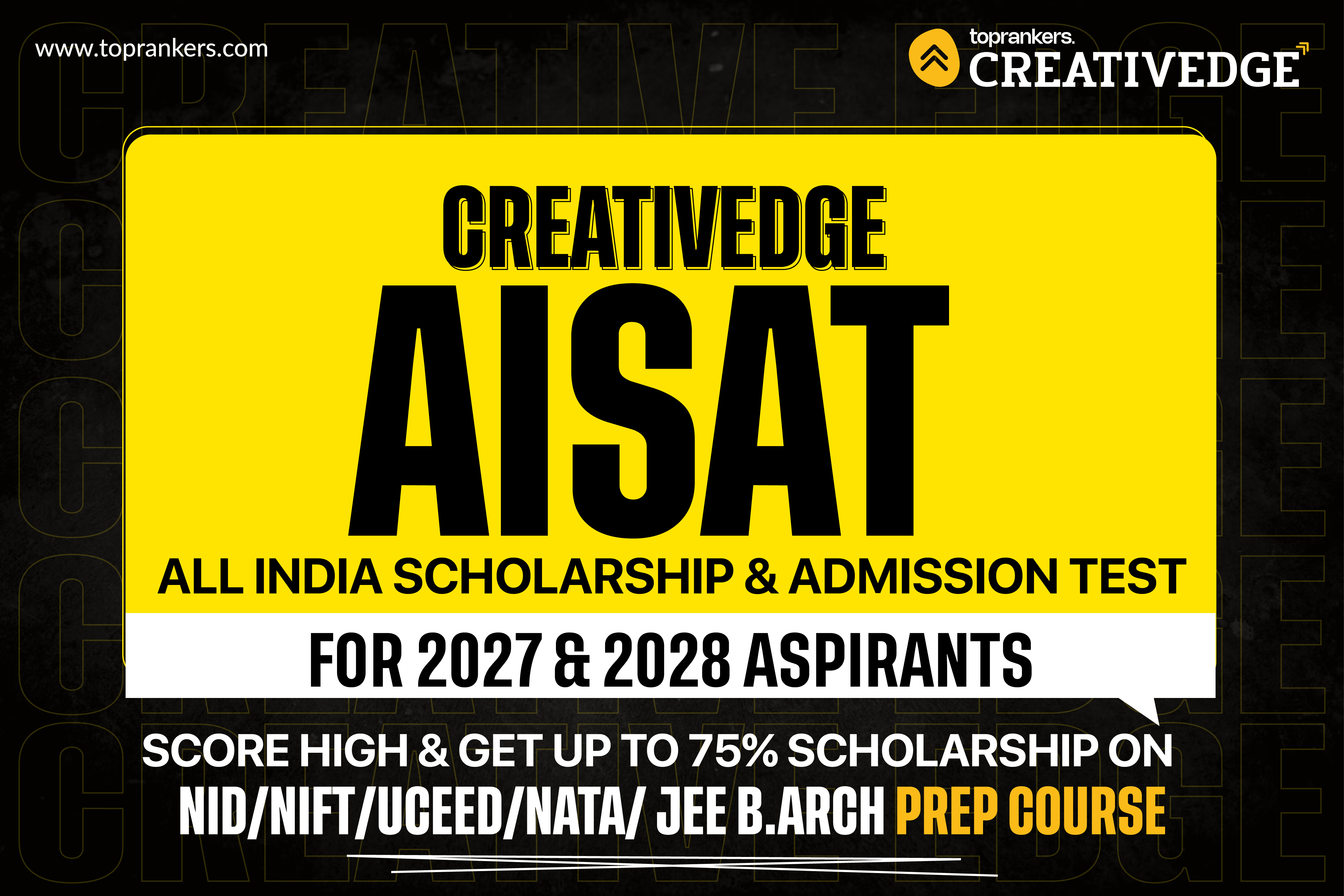 NID, UCEED, NIFT, NATA & JEE B.Arch Preaparation Scholarship
